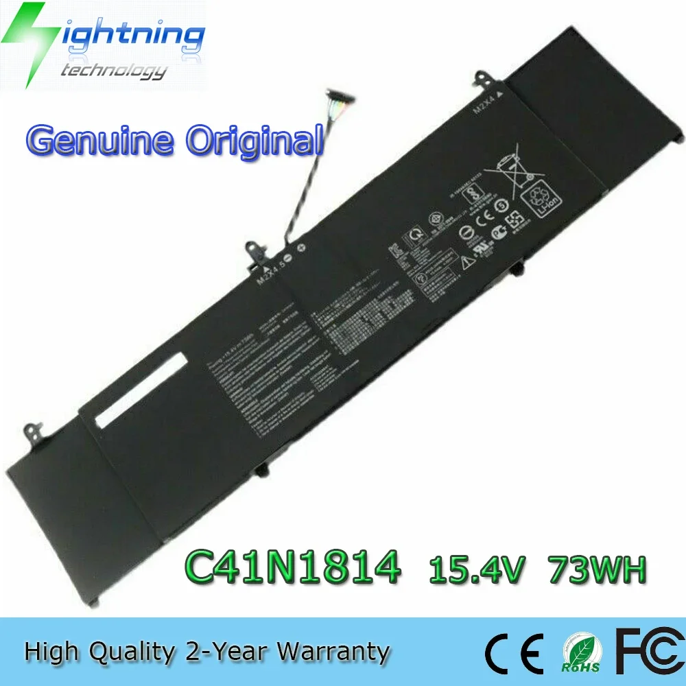 

Новый оригинальный аккумулятор для ноутбука C41N1814 15,4 В 73 Втч для Asus BX533FD RX533 RX533FD UX533 UX533FD UX533FN 0B200- 03120000 и др.