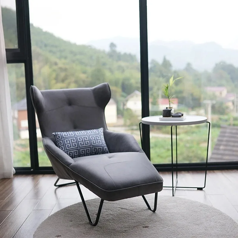 Modern Recliner Living Room Chairs Luxury Relax Designer Reading Lounge Chair Hotel Relaxing Comfy Fauteuil De Salon Furniture