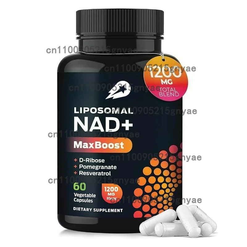 

NAD+supplement 1200MG Maximum Absorption -60 Capsules Promote Energy Metabolism, DNA Repair Looks Younger