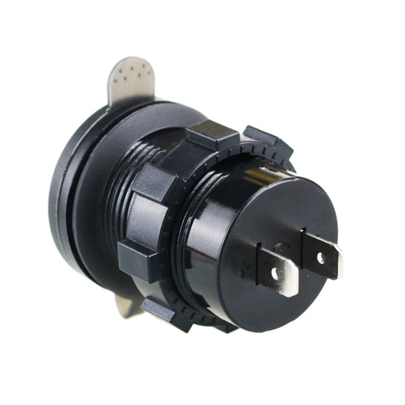 Quick Charge 3.0 USB Car Charger Socket Digital Display Voltmeter USB Charger Socket with ON-OFF Switch for Car Motorcycle ATV image 4