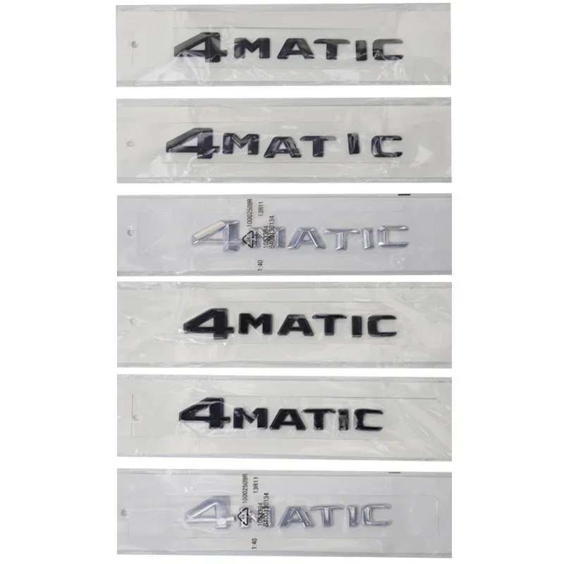 ABS 4MATIC Badge Car Body Trunk Emblem Sticke for Mercedes Benz W213 W251 W202 W203 W204 W205 W210 W211 GLK ML GLC Accessories