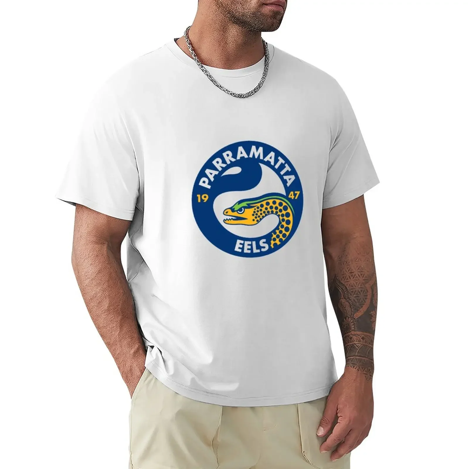 

Parramatta Eels T-Shirt for a boy Blouse summer top mens white t shirts