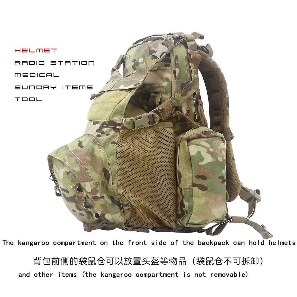 New Multi-purpose 12l outdoor tactical backpack backpack and helmet bag hydration bag