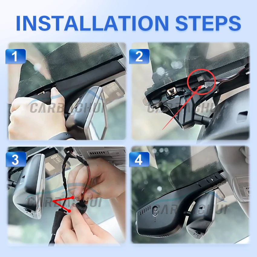 4K 2160P Plug and Play Easy Installation Car Video Recorder Dash Cam Camera For Volkswagen Passat B8 2016~2020 2021 2022 2023