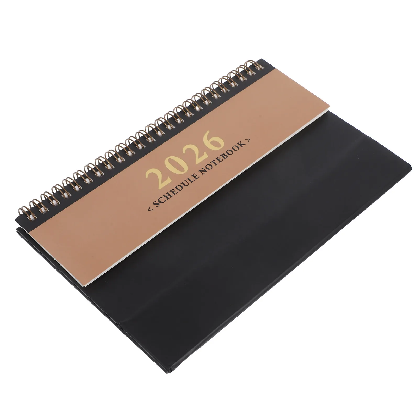 

Настольный календарь на 15 месяцев, маленький, откидной, 2025-2026, портативный, из плотной бумаги, на двойной пружине, минималистичный ежемесячный планировщик для офиса