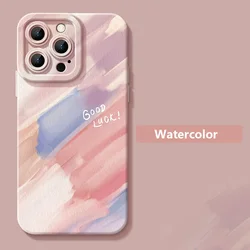 New Fashion Watercolor Painting Case For Samsung Galaxy S26 S25 S24 S23 Ultra S22 Plus S21 FE A16 A35 A55 A34 A54 A33 A53 Cover