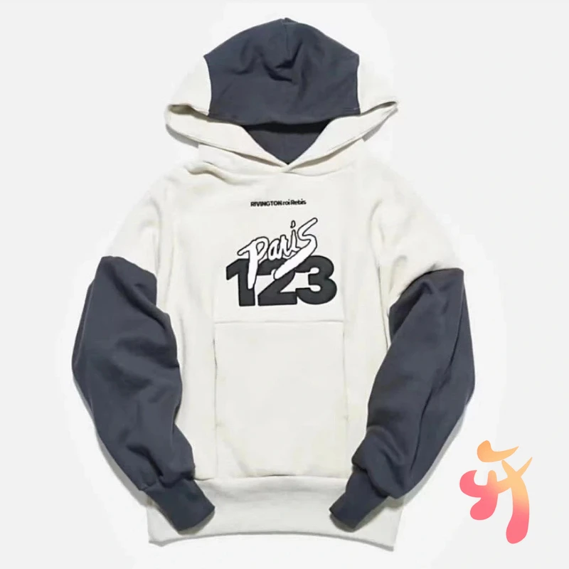 

Зимние толстовки RRR123, хип-хоп, уличные негабаритные хлопковые толстовки с цветными блоками, вышивка, толстовка с капюшоном для мужчин и женщин, толстовки