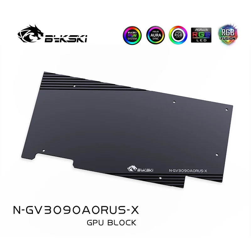 Bykski Water Block for GIGABYTE AORUS RTX3090/RTX3080 Ti MASTER /XTREME WATERFORCE WB GPU Card /Copper Radiator N-GV3090AORUS-X