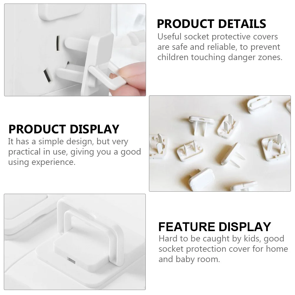 24 قطعة يغطي المخرج الطفل التدقيق المقبس حامي الأمن المقابس الاطفال أقفال كهربائية منفذ يغطي مقبس الأمن المقابس