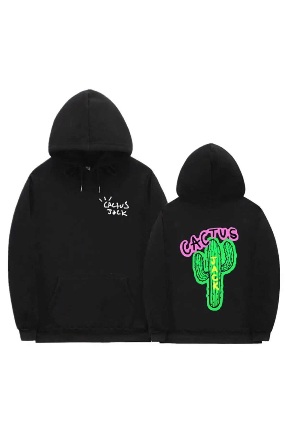 Cactus Oversize Sweatshirt Black Stylish Flamboyant Lightweight Casual Cool New Fashion 2022 Trend Model