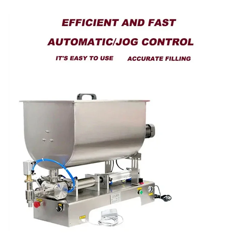 

PBOBP Hot Pepper Sauce Filling Machine Pneumatic Thick Sauce Mixing Hopper Soybean Paste Salted And Fermented Soya Filler