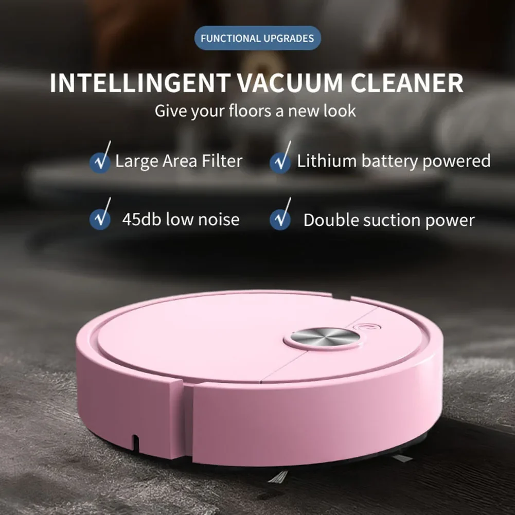 3 In 1 Multifunction Robot Vacuum Cleaner With Remote Scheduling And Smart Sensors For Thorough Floor Cleaning