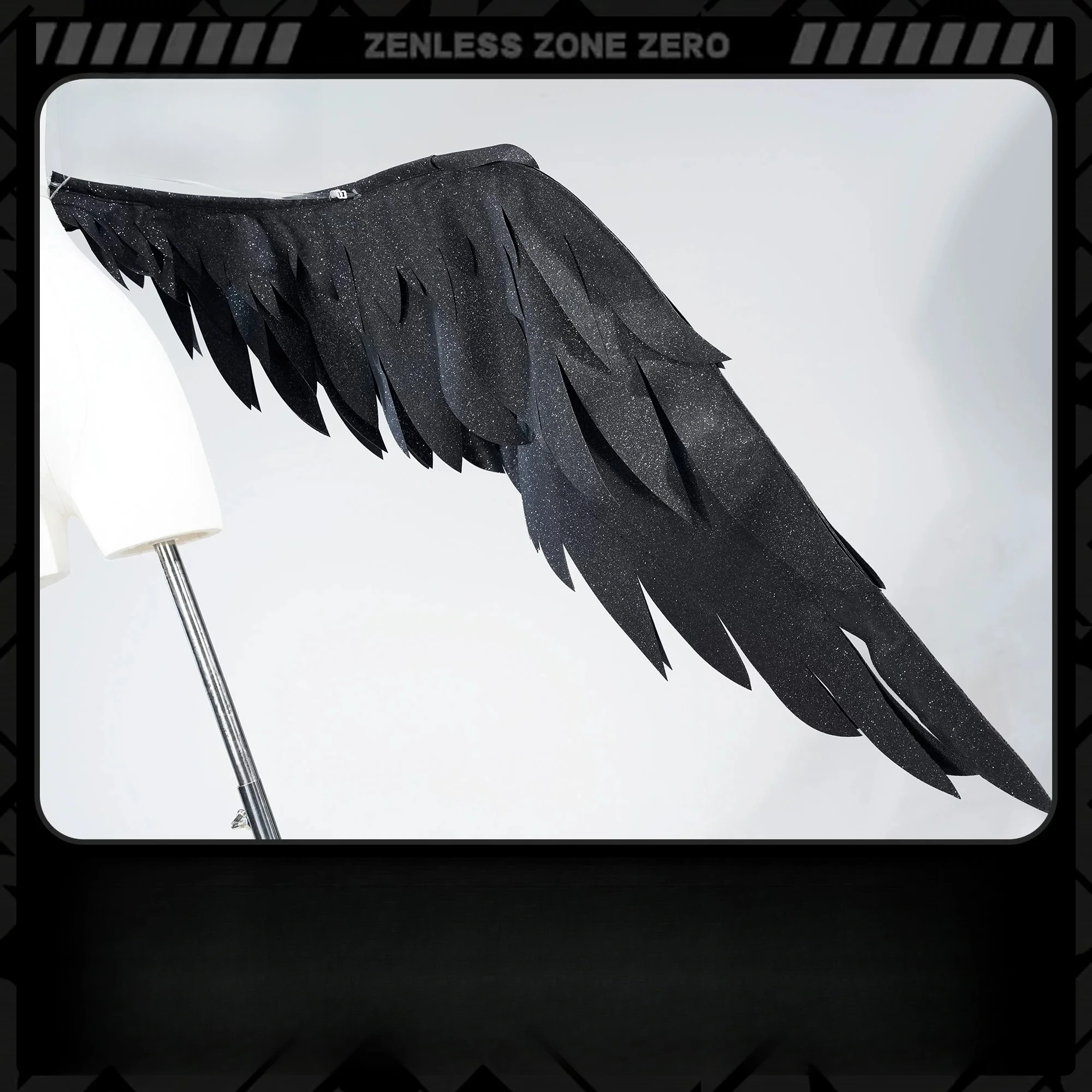 Ramiel Cosplay Prop Shining Black Wings Prop Game Zenless Zone Zero ZZZ Remielle Dan Halloween Role Play Anime Outfit For Women view 4