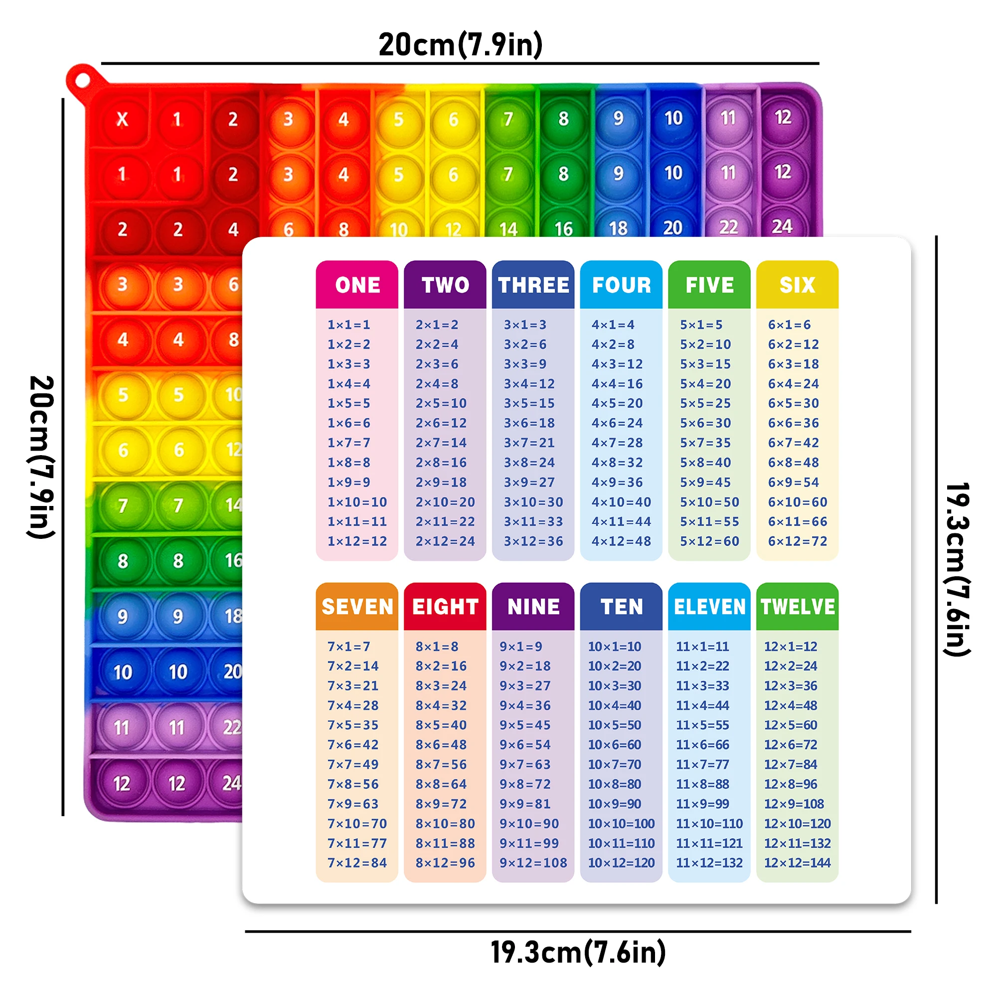 Karty do ćwiczeń mnożenia 12x12 wielokrotnego użytku Zabawka edukacyjna Prezent Zestaw kart do nauki matematyki i zestaw długopisów dla dzieci w wieku 3+