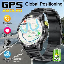 Montre Connectée de dehors Professionnel pour Homme et Femme, GPS, Fréquence Cardiaque, Appel BT, 3iko, Étanche, Natation, Fitness, Nouveau, 2024