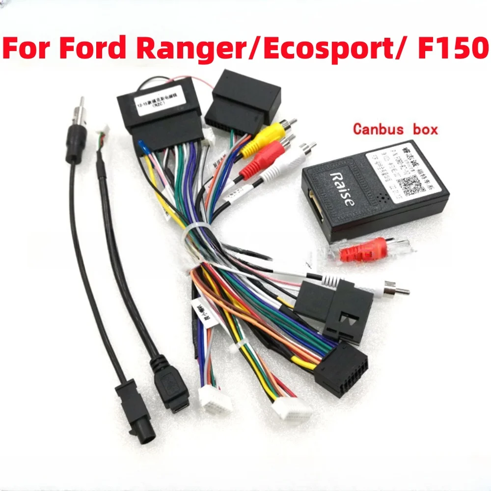Raise Canbus RZ-FD60 For Ford Focus MK3/MK5 Fiesta Edge Explore Transit S-Max C-Max F150/Ecosport Ranger Android 16Pin Car Cable