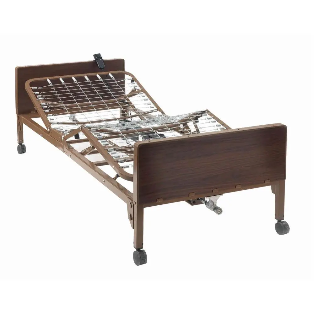 

Fully Adjustable Electric Hospital Bed with Rails, Suitable for Home Care and Medical Facilities, Easy Transport, Remote Control