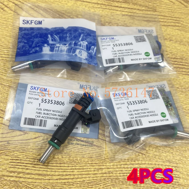 4PCS Original Fuel Injector/Injection Nozzle Geniune 55353806 For