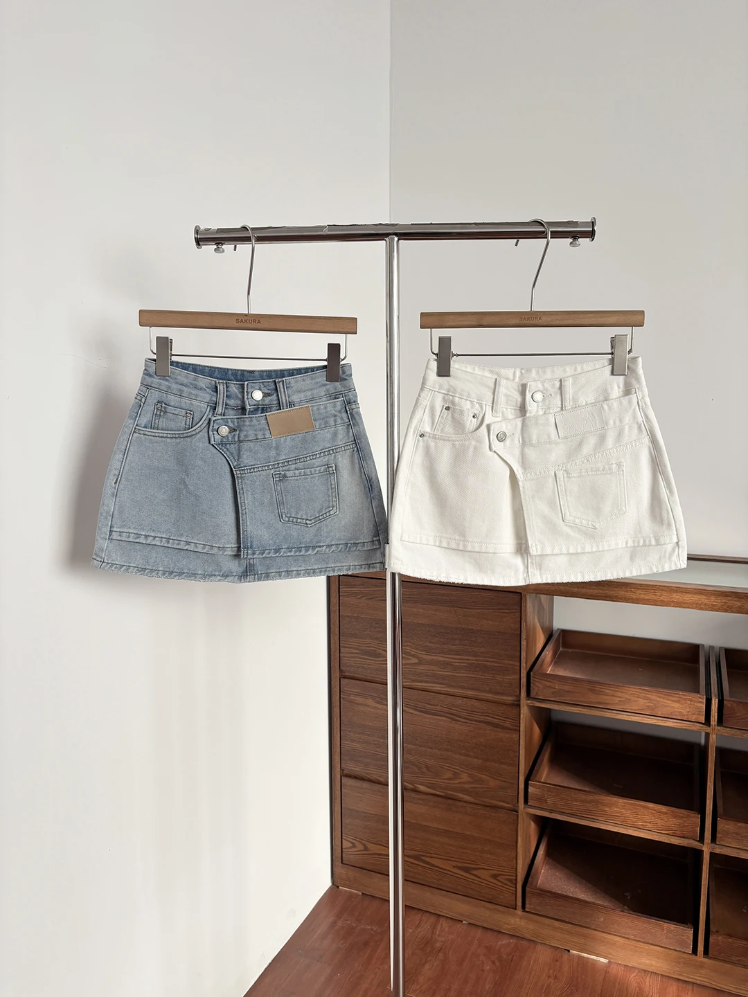 American Retro High Waist Denim  Skirt Women's Summer 2026 New Style Slimming Commuter Versatile A-Line Skirt
