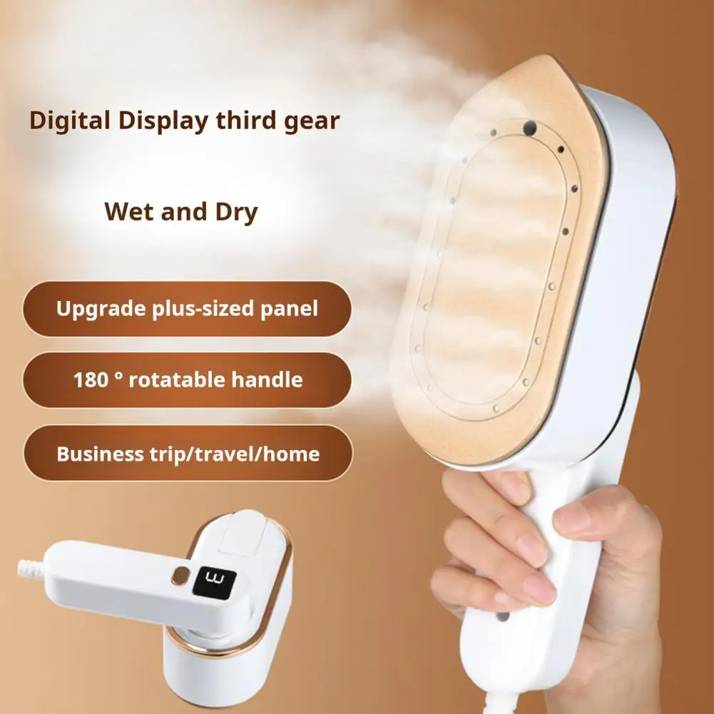 

Garment Steamer with Powerful Steam Portable 2-in-1 Garment Steamer Iron with Lcd Screen Handheld Fabric Clothing for Home