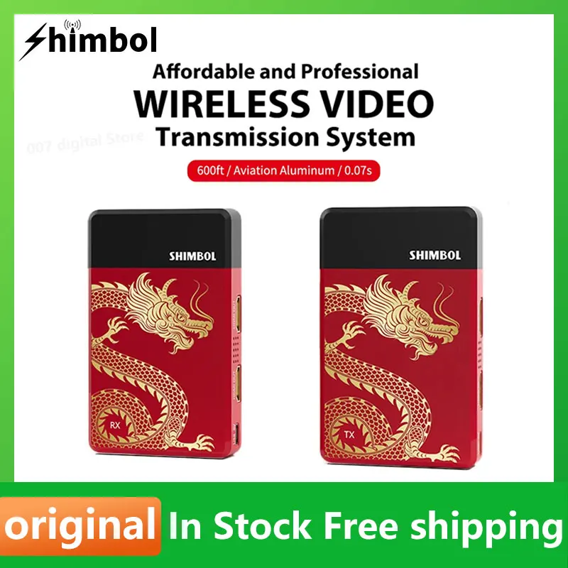 SHIMBOL-TPミニプロフェッショナルワイヤレスビデオ伝送システム,0.07フィート,アルミニウム,航空,秒,最大1080p60をサポート