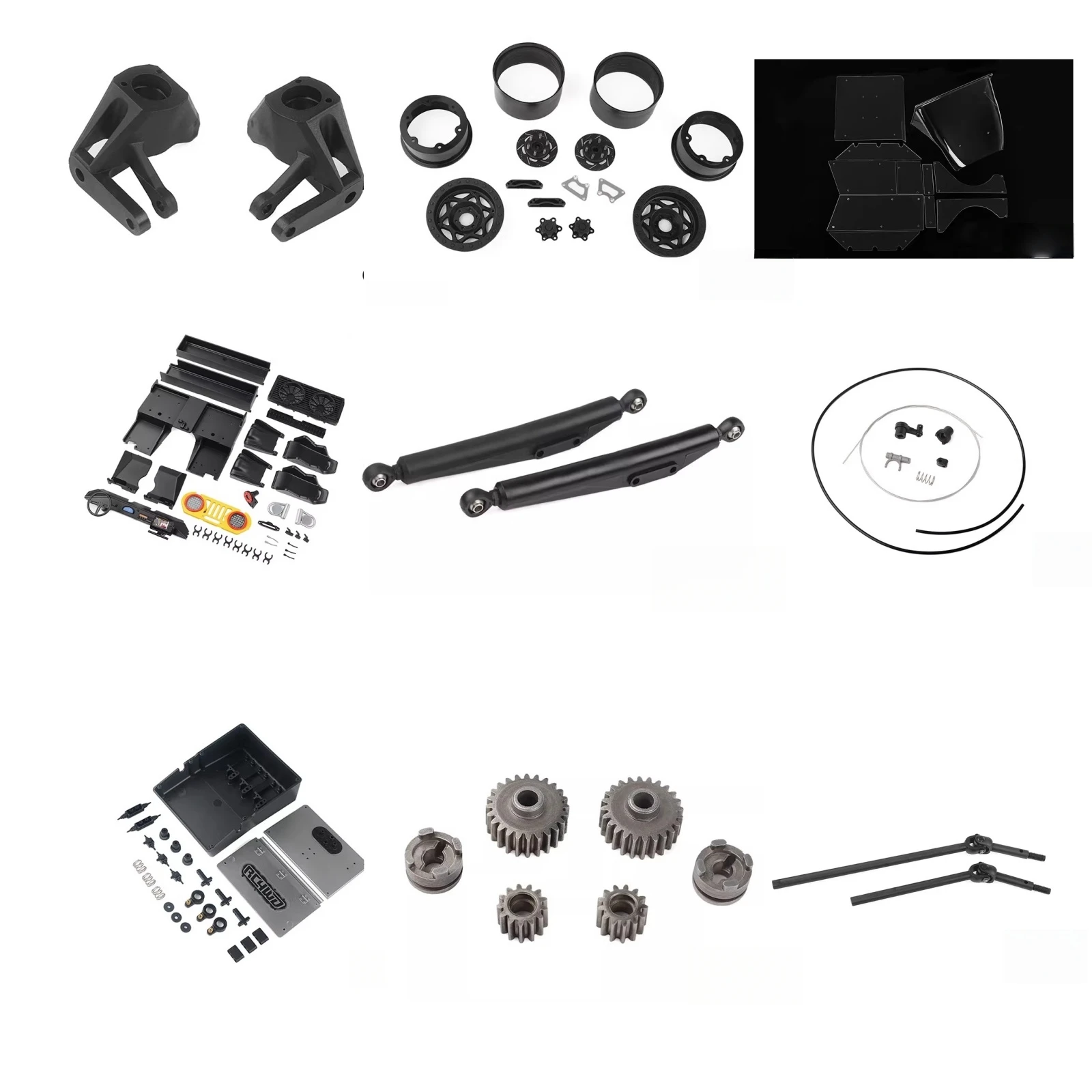 

Запасные части и аксессуары, подходящие для RC4WD Miller Motorsports, для радиоуправляемых машинок-вездеходов в масштабе 1/10.