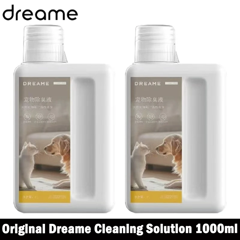 Liquide de nettoyage et de désinfection pour animaux de compagnie Original Dreame L40 Ultra / X50 Ultra / L10s Ultra / L50 Ultra, 1L
