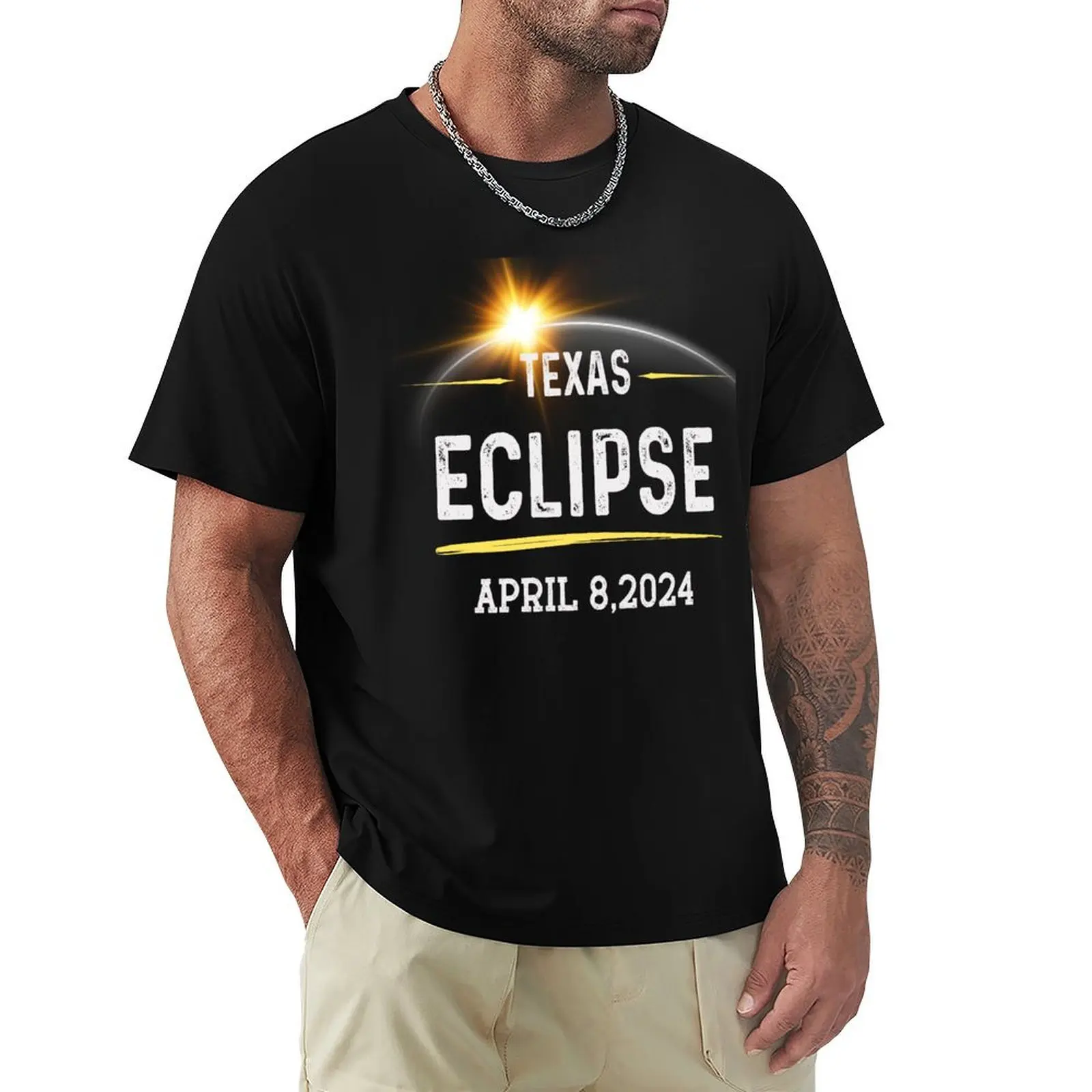 total solar eclipse texas T-Shirt Big and Tall Loose Fit T-Shirt