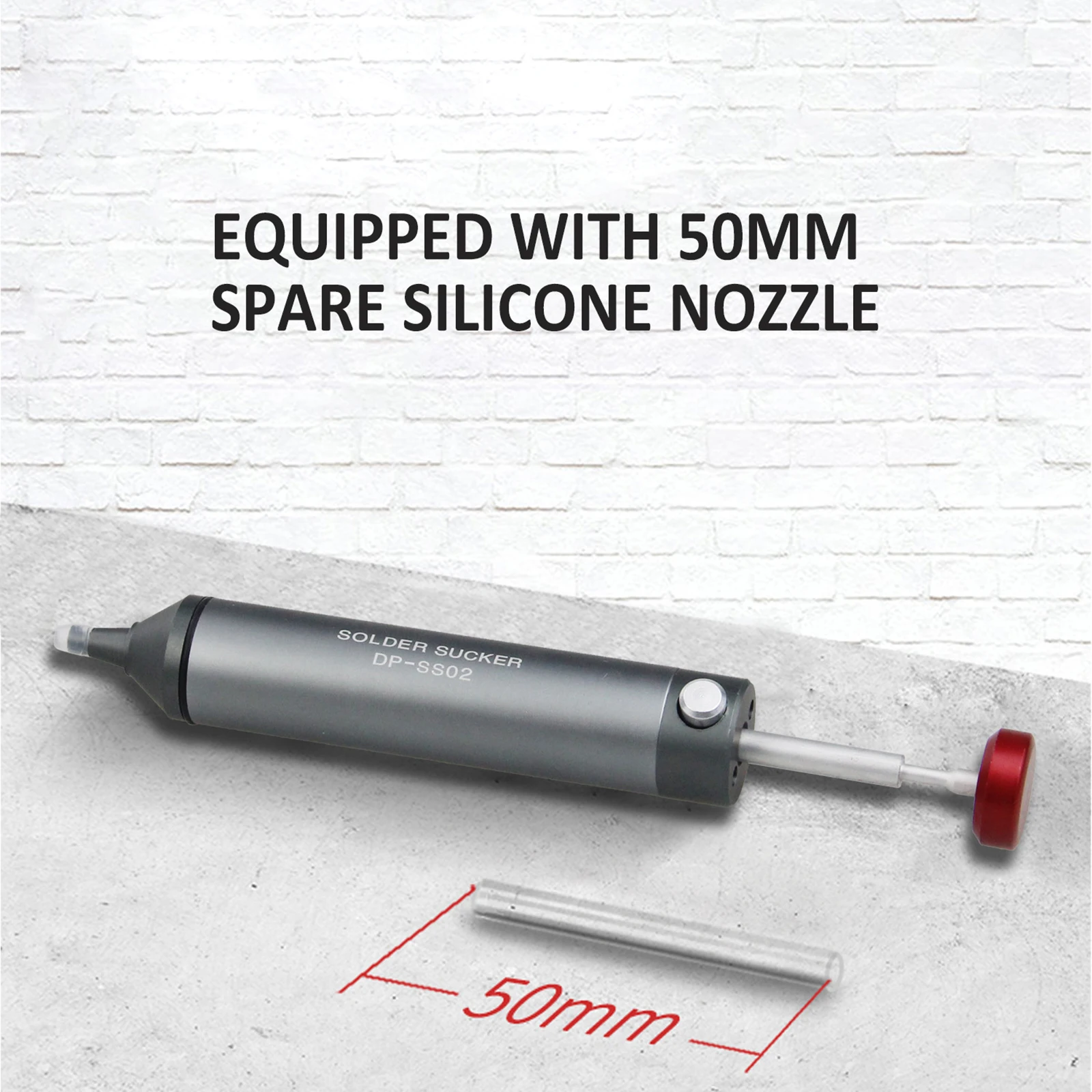 1 Pcs Solder sucker Aluminum alloy Desoldering Pump Suction Tin Gun for Electronic component Welding Repair Tool