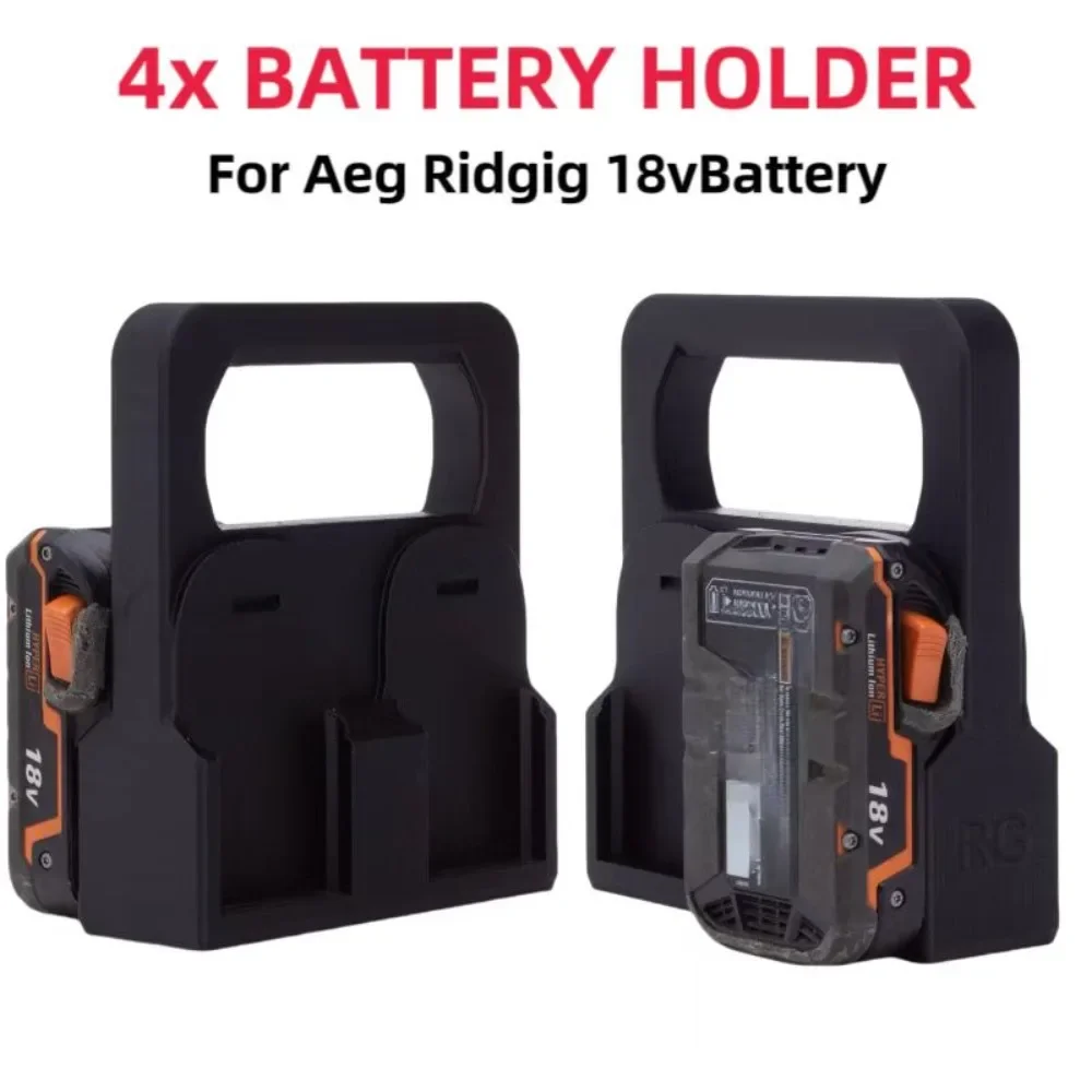 

4x AnKa Battery Basket Carrier Caddy Holder for Ridgid AEG 18V - holds up to 4 batteries