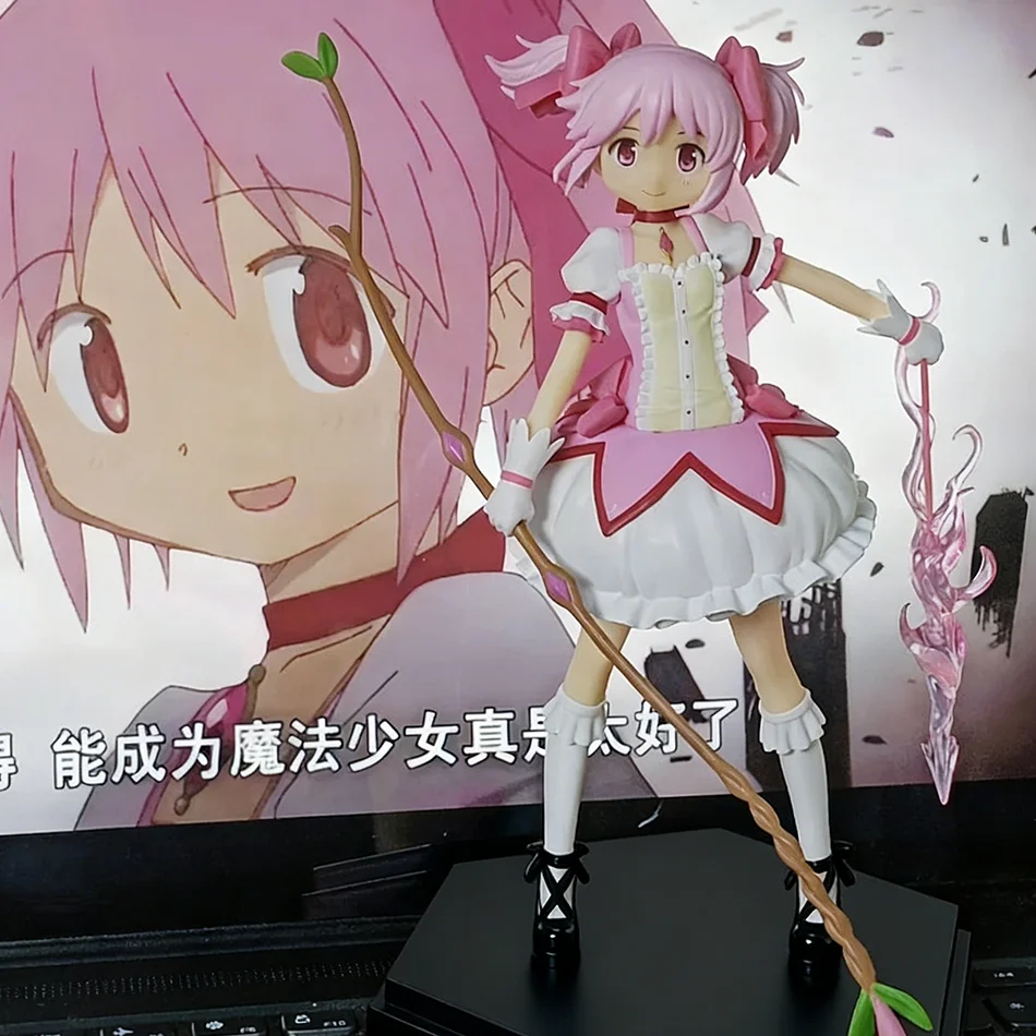 18CM 마법소녀 마도카 마기카 애니메이션 피규어 카나메 마도카 마법소녀 PVC 애니메이션 액션 피규어 귀여운 애니메이션 만화 모델 장난감 선물
