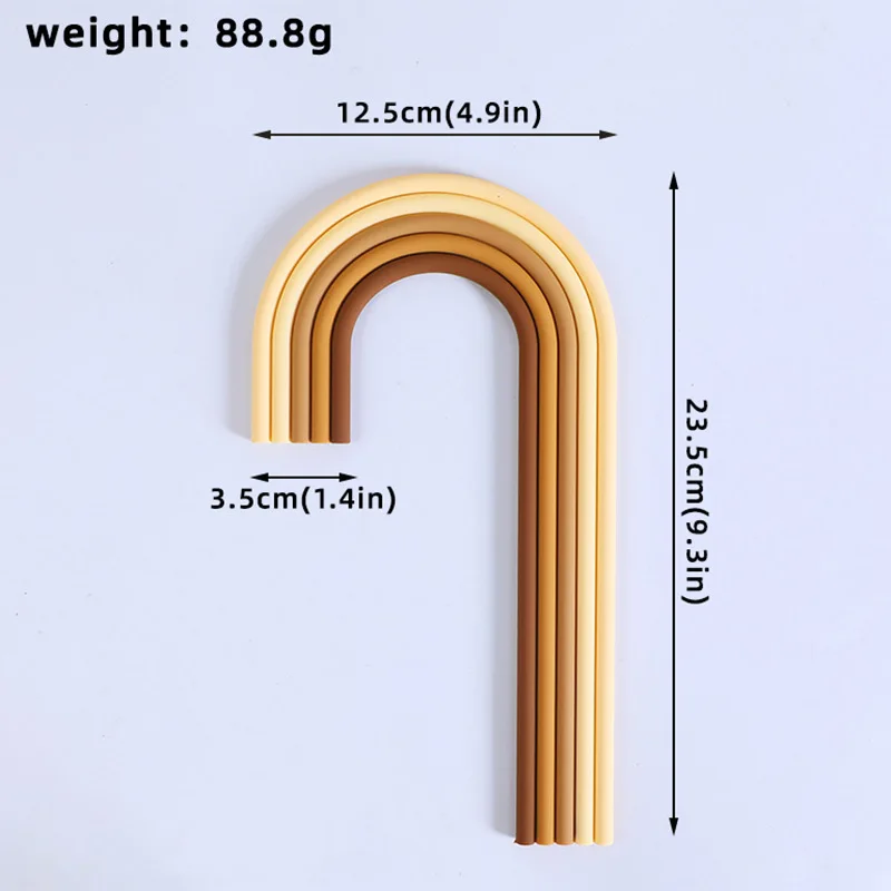 Lebhafter Regenbogen-Kuchenaufsatz, Mehrzweck-Dekor für Hochzeiten, Babypartys, Geschlecht offenbaren und Kindergeburtstagsfeiern (Unisex-Design) – Detail 11