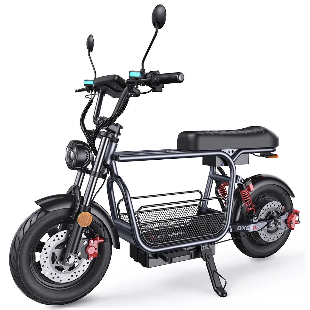 IScooter DX5 – elektrische fiets, e-bike voor volwassenen, 48V 15,6Ah-batterij, actieradius van 60-72 km, 15 inch banden, mountainbike-model, met NFC.