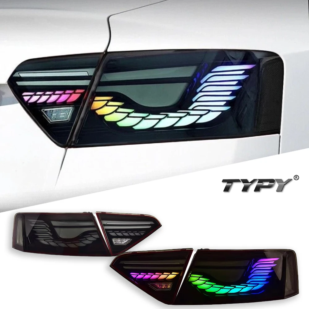 

TYPY автомобиль для Audi A5 RGB задние фонари 2008-2016, обновление, модифицированный для нового DRL, динамический указатель поворота, светодиодный задний фонарь, автоаксессуары