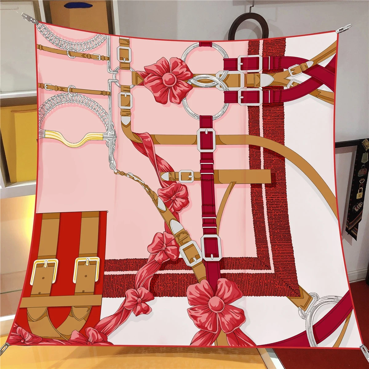 ผ้าโพกหัวสี่เหลี่ยมคลุมไหล่90*90ซม. สำหรับฤดูร้อนผ้าคลุมไหล่แฟชั่น syal Sutra ผู้หญิงผ้าโพกหัวพิมพ์ใหม่ผ้าพันคอยอดนิยม