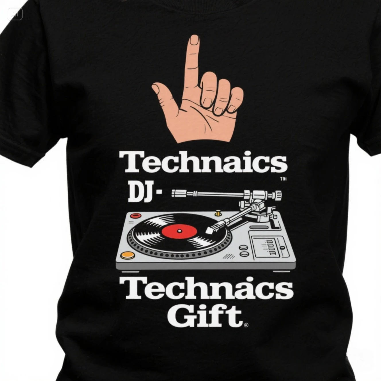 

DJ Gift Tonearm Finger Vinyl Master Technics Deejay Music Club T-Shirt 100% Cotton O-Neck Short Sleeve Casual Mens T-shirt