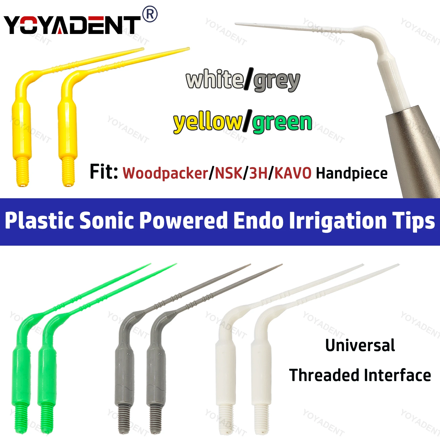 Dental Sonic Powered Endo Lrrigation Tips Plastic Tips For Air Scaler Handpiece Fit VDW EDDY NSK KAVO Dental Tools
