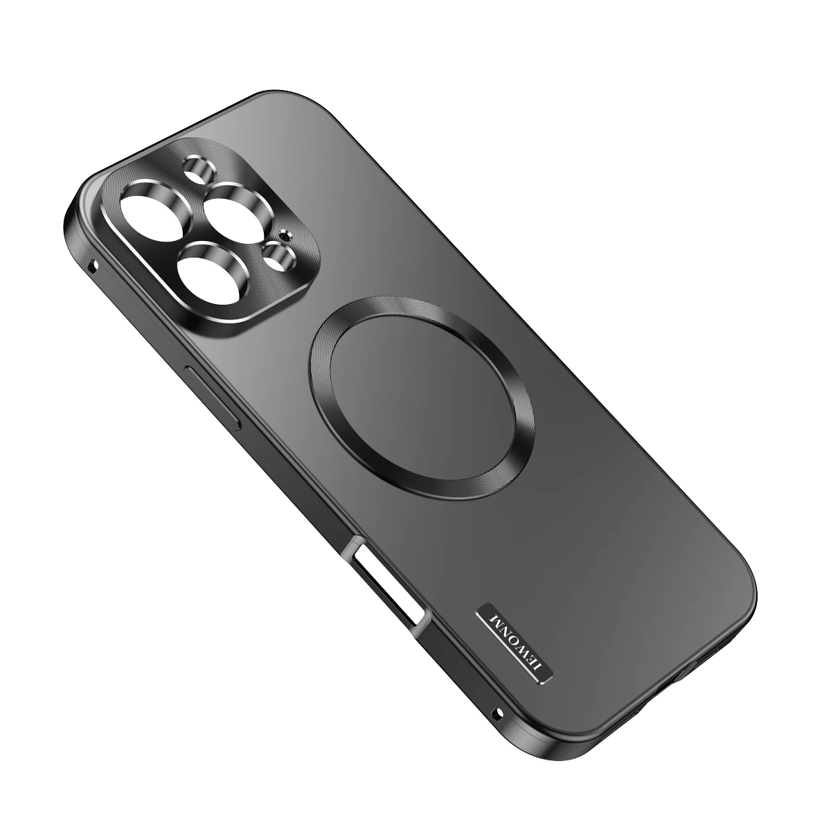 W pełni aluminiowa obudowa, matowa powierzchnia, stop tytanu, ultracienka tylna część etui na telefon iPhone 18 Pro, 16, 15, 17 Pro Max, 17 Pro, magnetyczna obudowa. — zdjęcie produktu 6