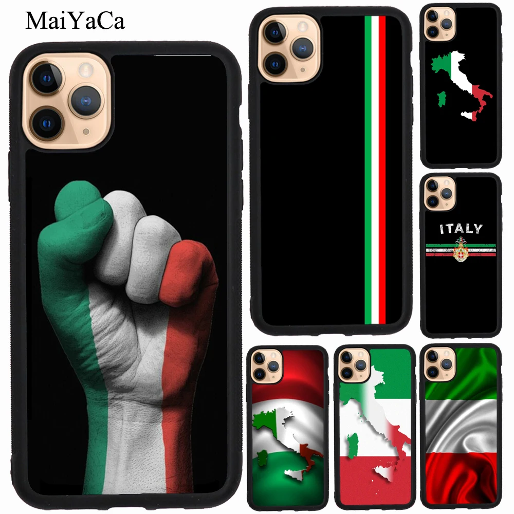 Italy Flag Phone Case For iPhone 15 14 Pro Max 11 12 13 Pro Max mini XS X XR SE 2020 6S 7 8 Plus Fundas