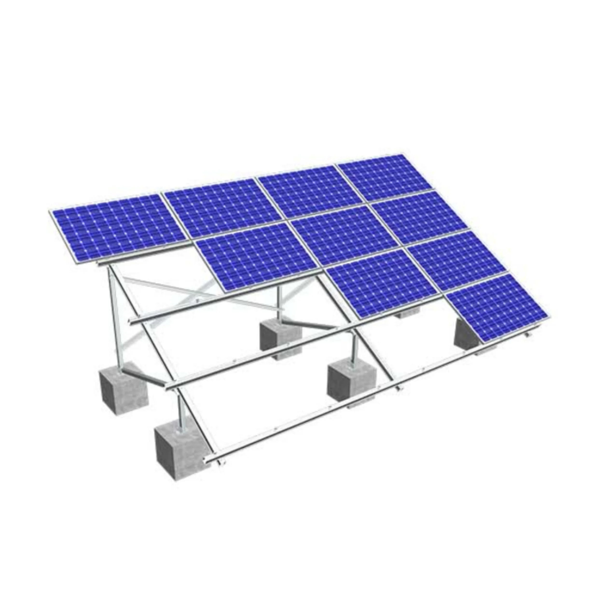 Ground Solar Mounting Pv Racking Solar Pile Mount Structure Bracket - Detail 1