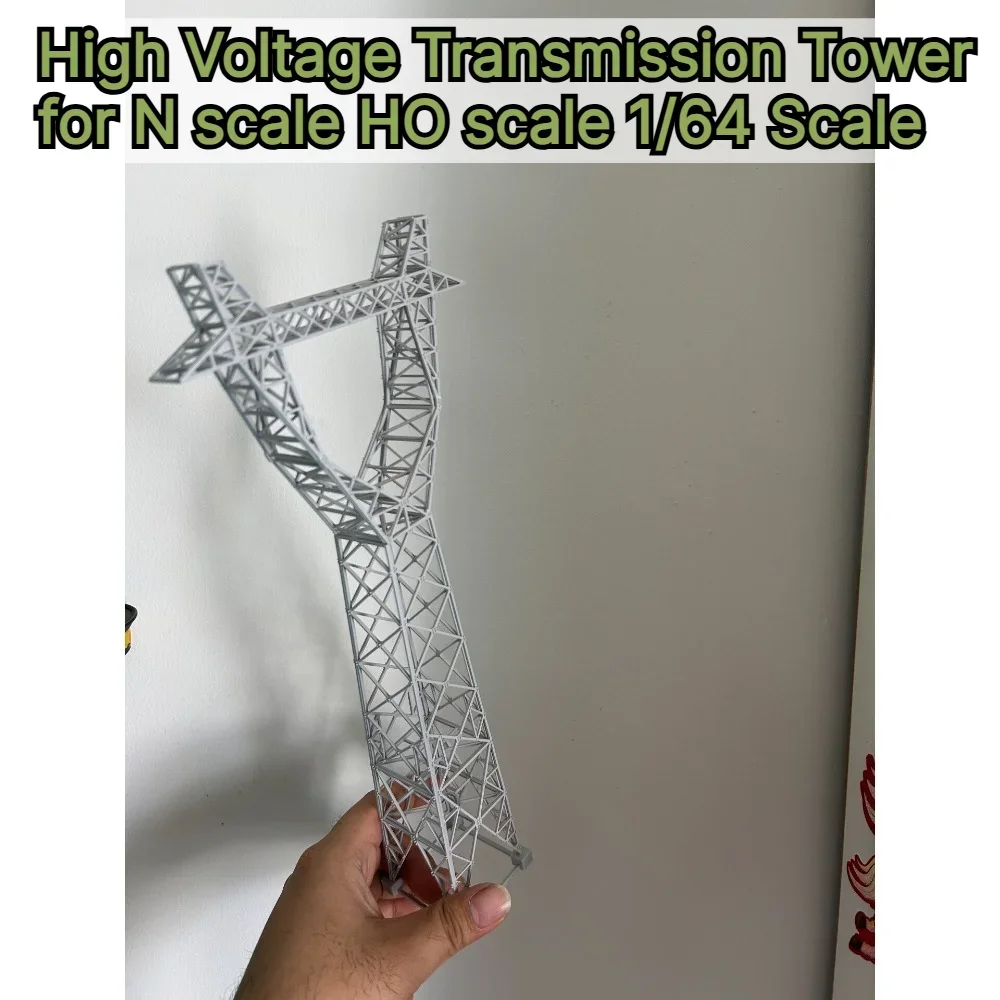 Miniature Scenery Accessory High Voltage Transmission Pylon custom for N scale HO scale 1/64 Scale Railway Train Layout Diorama