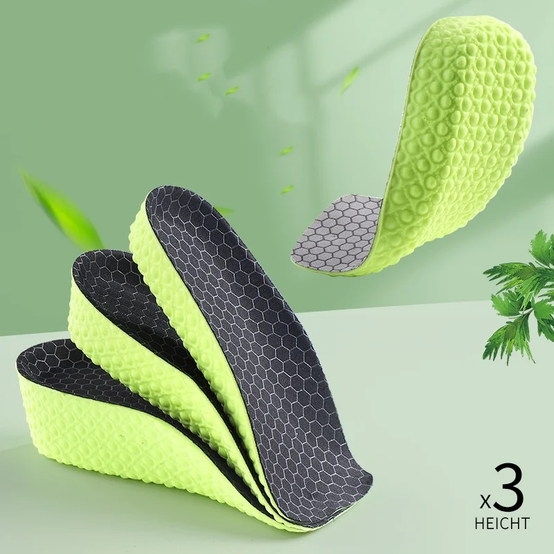 

Height-increasing Insoles For Men Women Anti-odor Shock-absorbing Mugwort Antibacterial Invisible Height-increasing Insoles