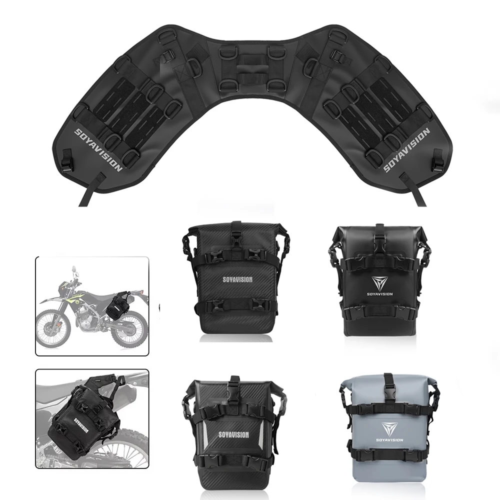 

Motorcycle Side Bag /Bag Base Universal Waterproof Motocross Saddle Pannier Bag Seat Bag Install Pad Rack Tail Side Bag Parts