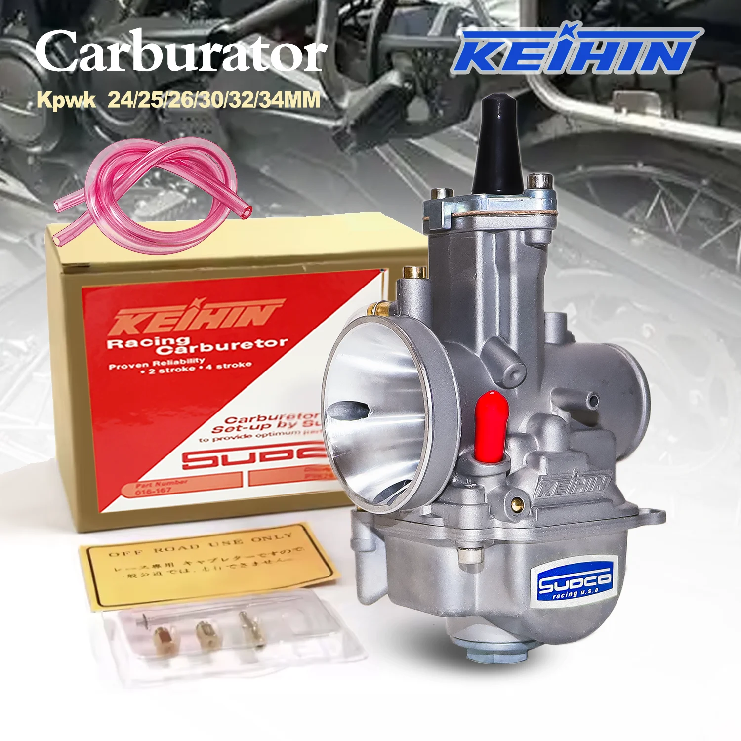 

keihin Racing Carburetor carb flat slide PWK 24/26/28/30/32/34MM off-road vehicle ATV high speed adjustable Motorcycle Carbureto
