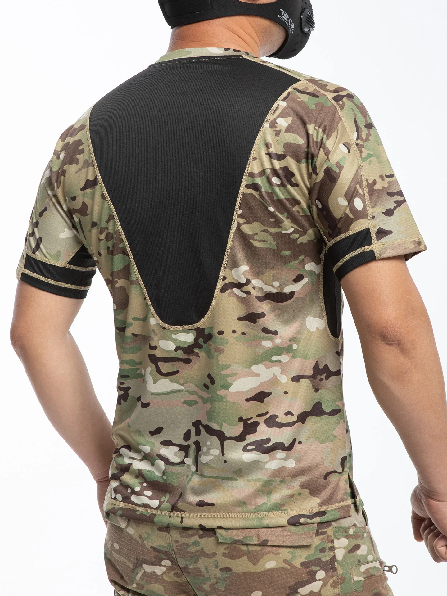 

Tactical Short Sleeved Breathable Round Neck Quick Drying T-shirt Summer Men's Camouflage Quick Drying Half Sleeve