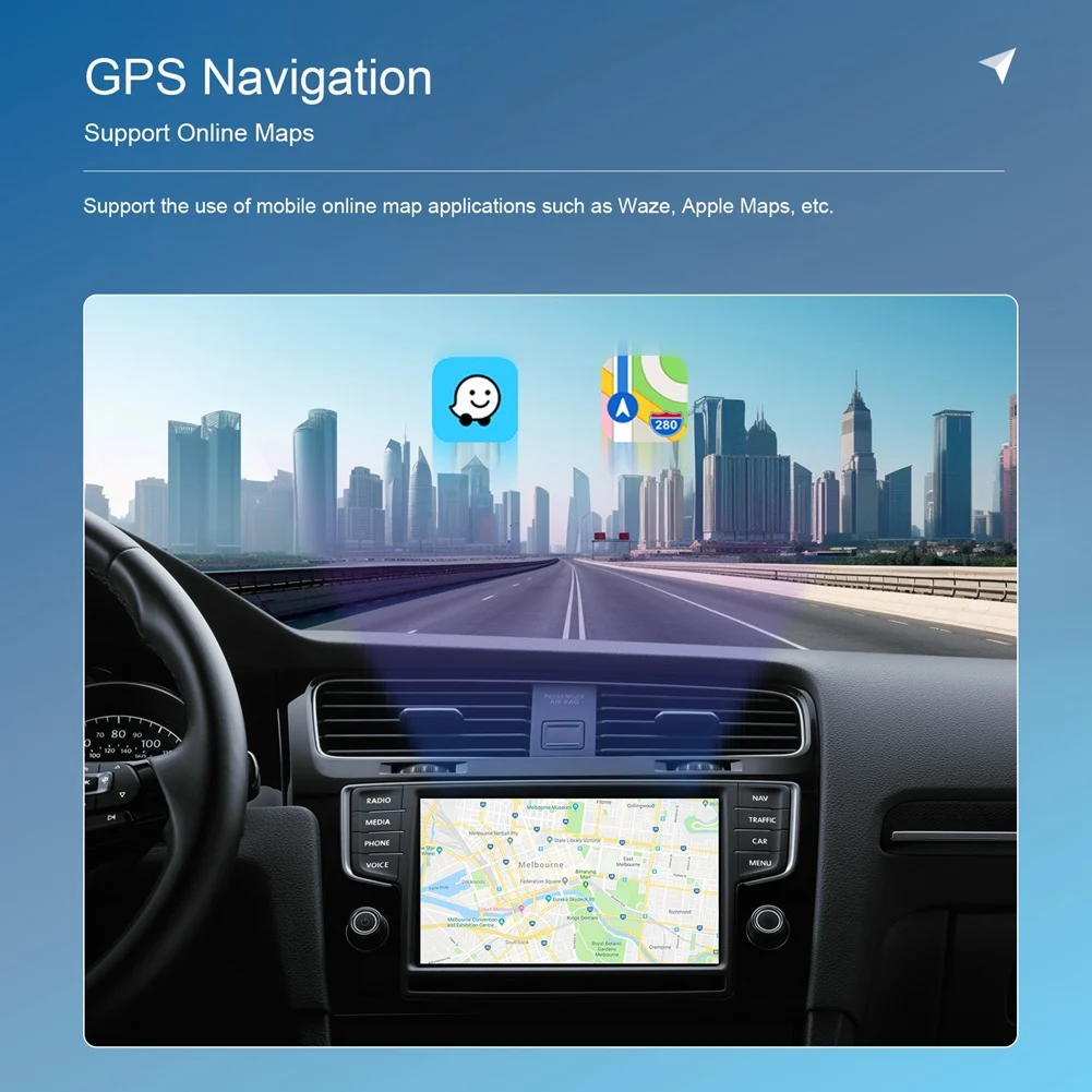 New--RGB Mini Carplay AI Box For Carplay Wireless Adapter Car Wired Carplay To Wireless USB Dongle Plug And Play, Durable