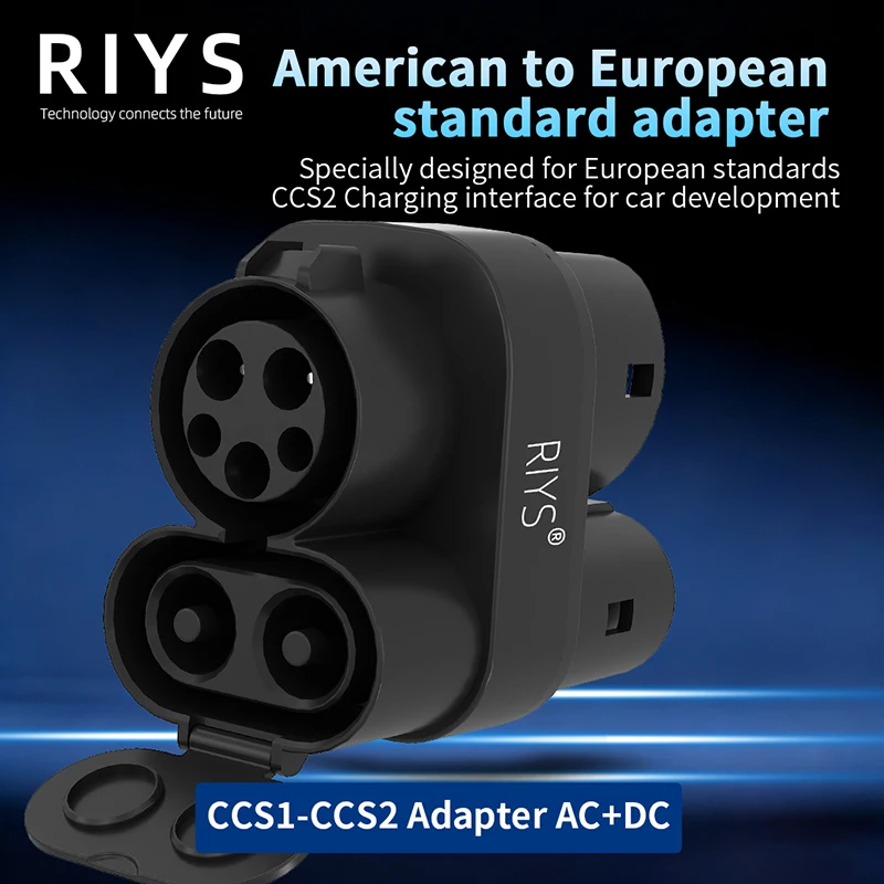 

RIYS 400A CCS1 Charger to CCS2 EV CCS1 to CCS2 Electric Vehicle Charger DC Fast Ev Charging Adapter