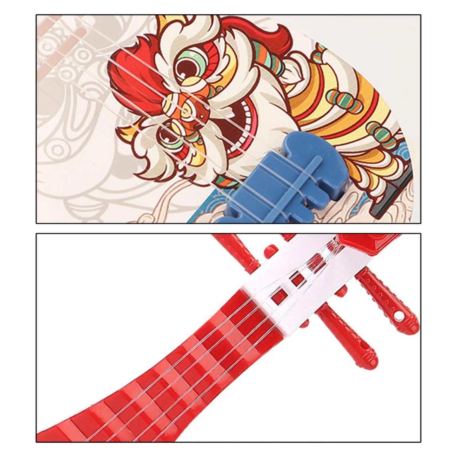 محاكاة القيثارة لعبة الغيتار الصغيرة لعبة الأسد الرقص قابل للتعديل سلسلة مقبض الاطفال الغيتار لعبة موسيقية للأطفال