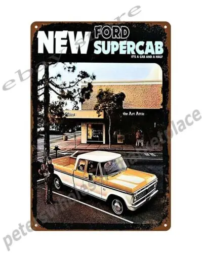 indoor outdoor kitchen wall decor 1974  SUPERCAB PICKUP TRUCK metal tin sign