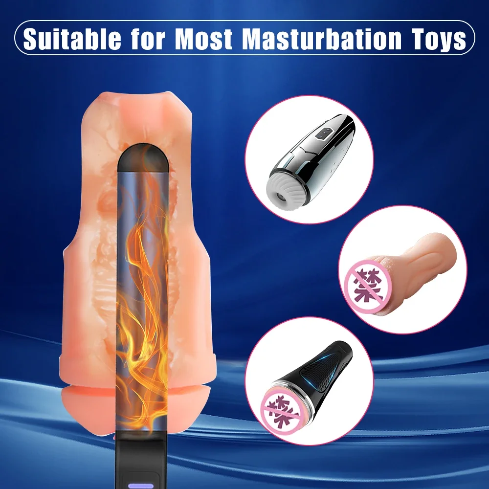 USB 질 가열 막대 스마트 온도 조절기 가열 스틱 남성 자위대 따뜻한 장난감 에로틱 가제트 남성용 섹스 토이 성인 매장